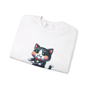 Horror Movie Cats Unisex Heavy Blend™ Crewneck Sweatshirt