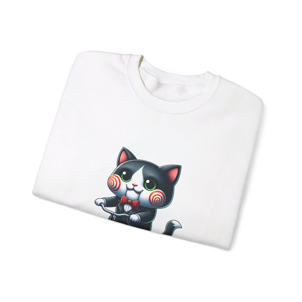 Horror Movie Cats Unisex Heavy Blend™ Crewneck Sweatshirt