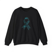 Ovarian Cancer Ribbon Unisex Heavy Blend™ Crewneck Sweatshirt