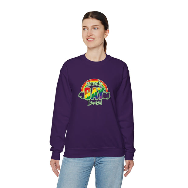 Sounds Gay Unisex Heavy Blend™ Crewneck Sweatshirt