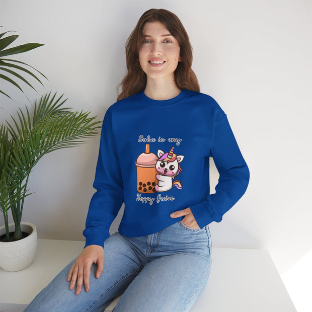 Unicorn Boba Unisex Heavy Blend™ Crewneck Sweatshirt