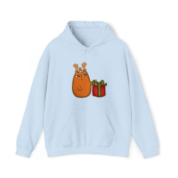Christmas cat Unisex Heavy Blend™ Hooded Sweatshirt
