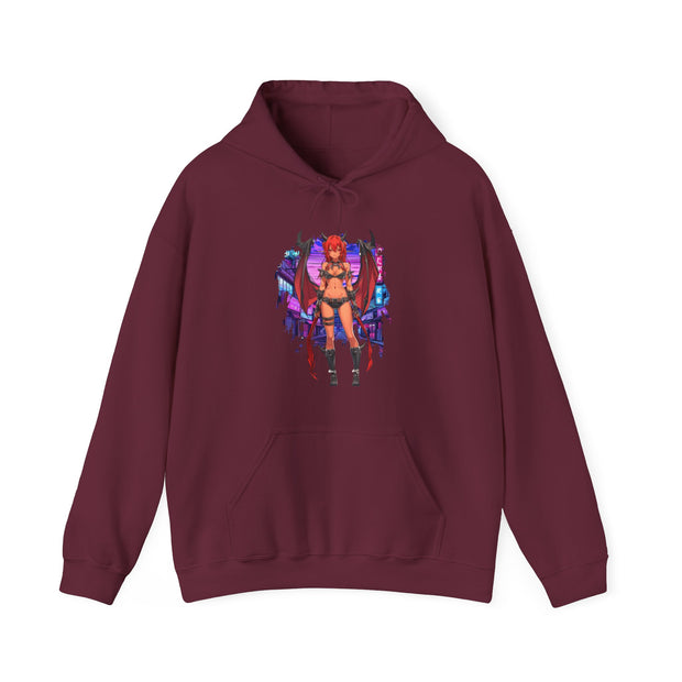 Anime Female Demon Unisex Heavy Blend™ Hooded Sweatshirt