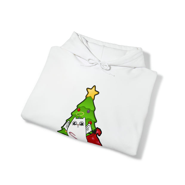 Christmas cat Unisex Heavy Blend™ Hooded Sweatshirt