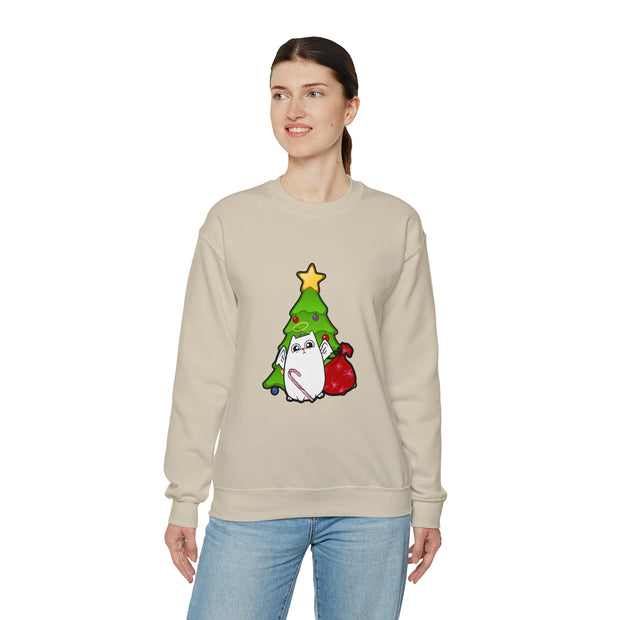 Christmas cat Unisex Heavy Blend™ Crewneck Sweatshirt