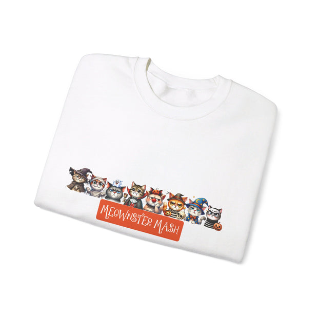 Meownster Mash Unisex Heavy Blend™ Crewneck Sweatshirt