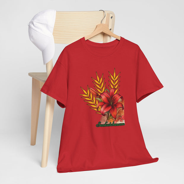 Saskatchewan Lily Unisex Heavy Cotton Tee
