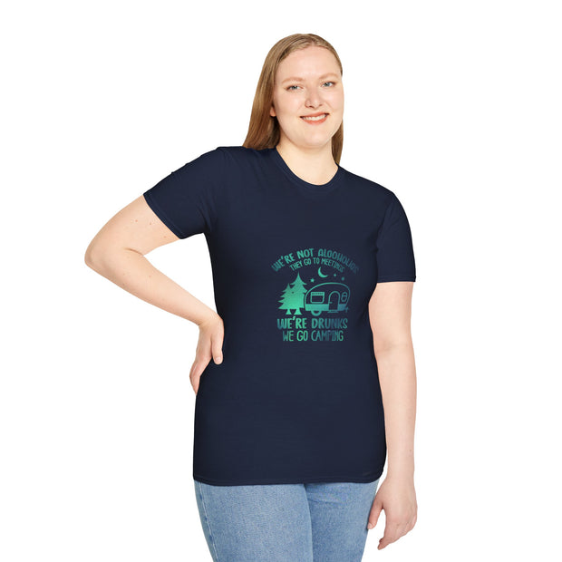 Camping Drunks Unisex Softstyle T-Shirt