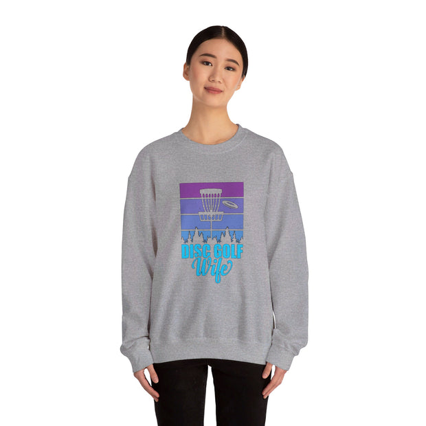 Disc Golf Wife Unisex Heavy Blend™ Crewneck Sweatshirt