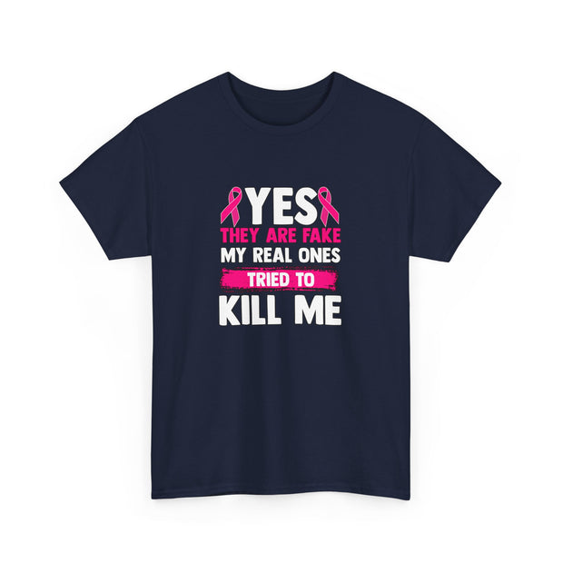 Breast Cancer Unisex Heavy Cotton Tee
