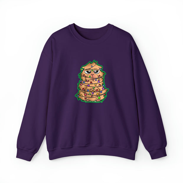 Christmas cat Unisex Heavy Blend™ Crewneck Sweatshirt