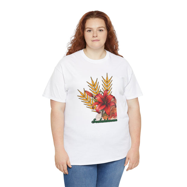 Saskatchewan Lily Unisex Heavy Cotton Tee