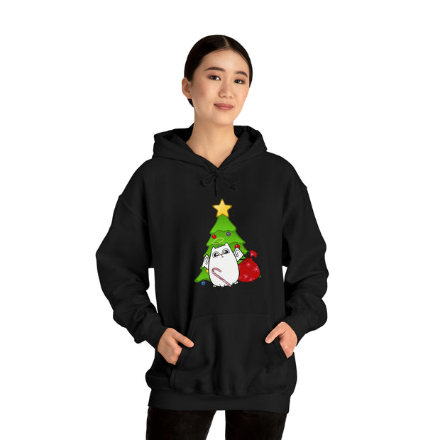 Christmas cat Unisex Heavy Blend™ Hooded Sweatshirt