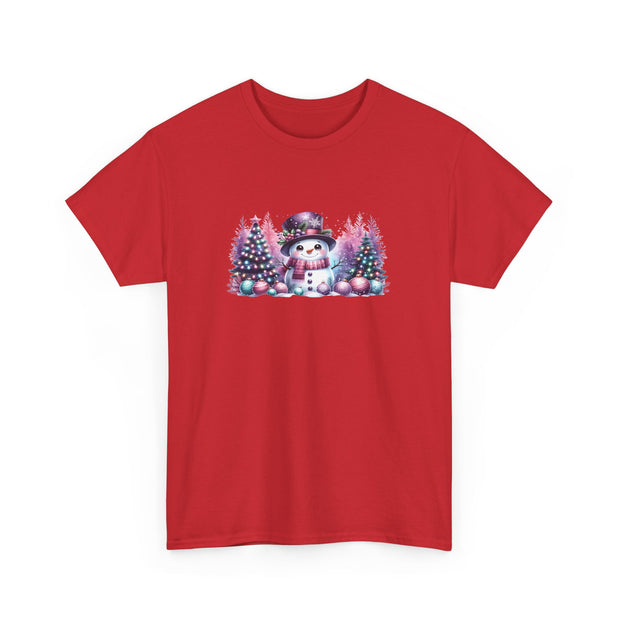 Pastel Snowman Unisex Heavy Cotton Tee