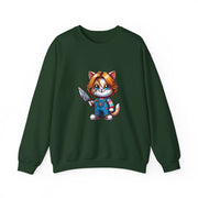 Horror Movie Cats Unisex Heavy Blend™ Crewneck Sweatshirt