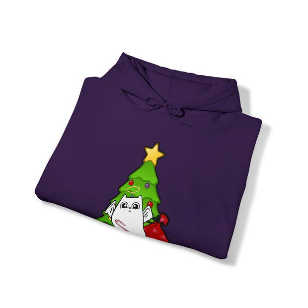 Christmas cat Unisex Heavy Blend™ Hooded Sweatshirt