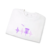 Disc Golf Heartbeat Unisex Heavy Blend™ Crewneck Sweatshirt
