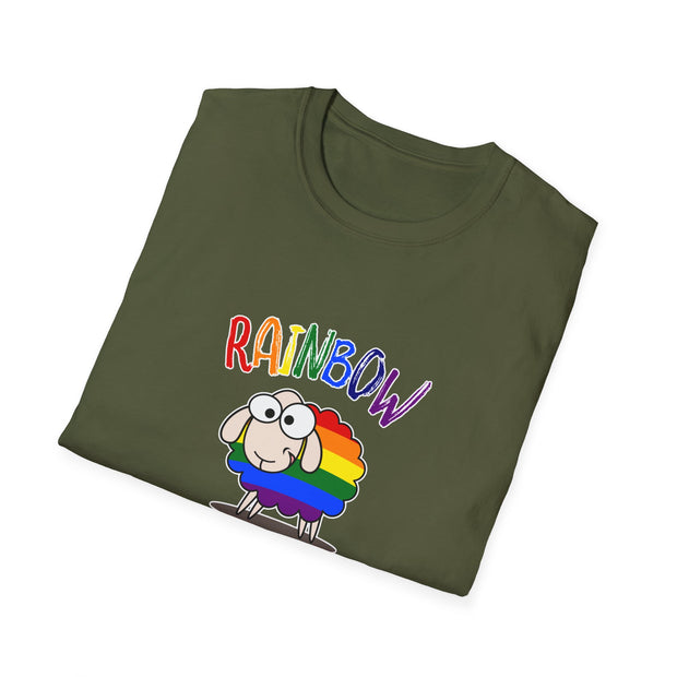 Rainbow Sheep Unisex Softstyle T-Shirt