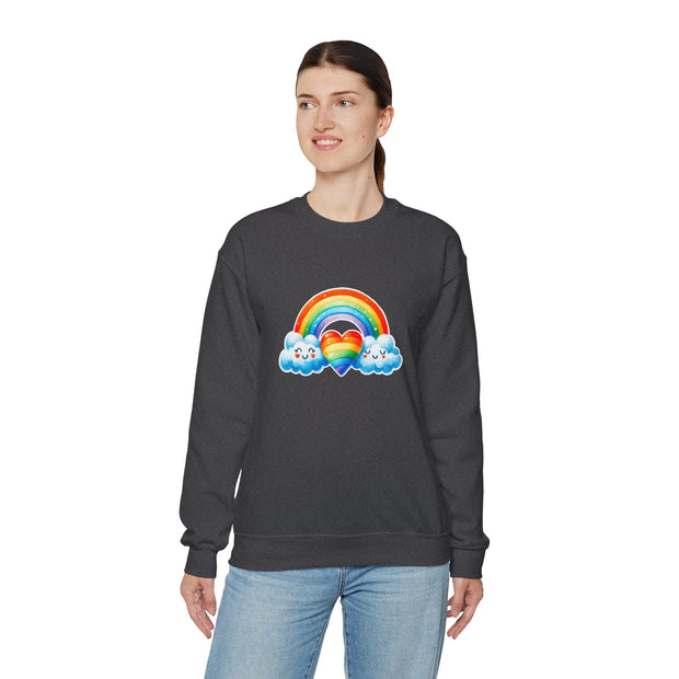 Rainbow Love Unisex Heavy Blend™ Crewneck Sweatshirt