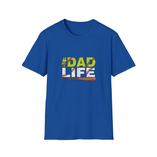 Baseball Dad Life Unisex Softstyle T-Shirt