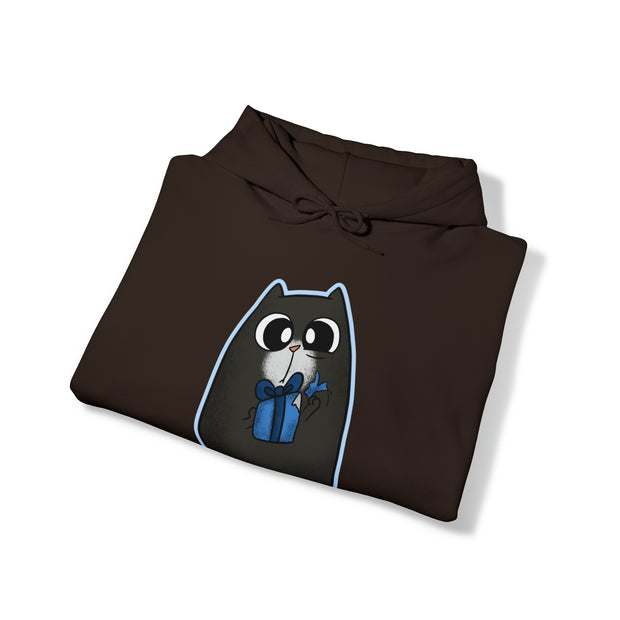 Christmas cat Unisex Heavy Blend™ Hooded Sweatshirt