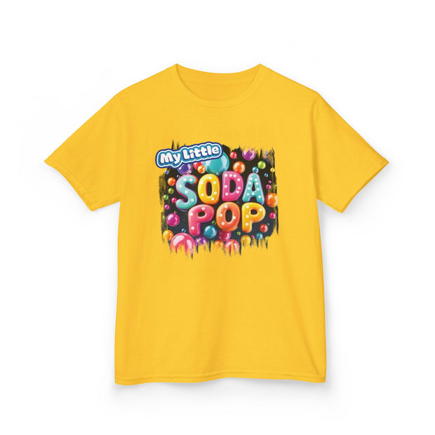 Kids Soda Pop Tee, Fun T-Shirt, Cute Apparel for Kids, Gift for Birthdays, Playdate Outfit, Colorful Kidswear