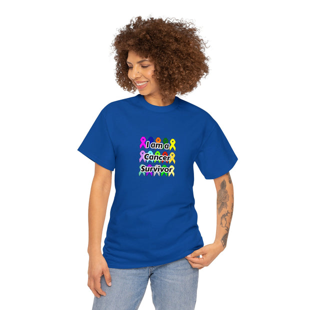 Cancer Survivor Unisex Heavy Cotton Tee