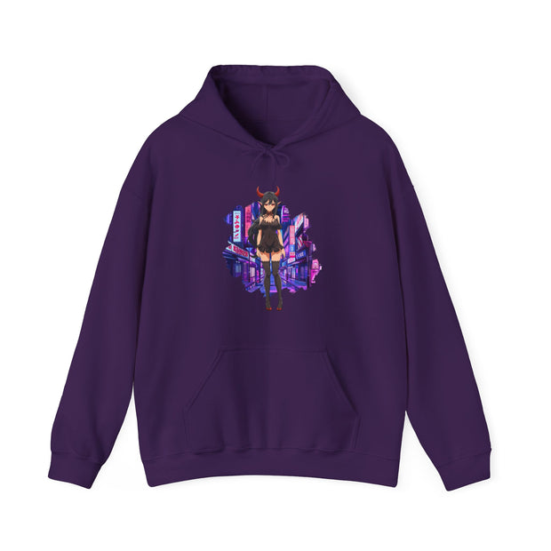 Anime Female Demon Unisex Heavy Blend™ Hooded Sweatshirt