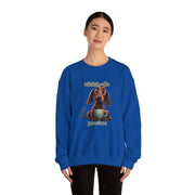 Funny Coffee Dog Unisex Heavy Blend™ Crewneck Sweatshirt