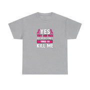 Breast Cancer Unisex Heavy Cotton Tee
