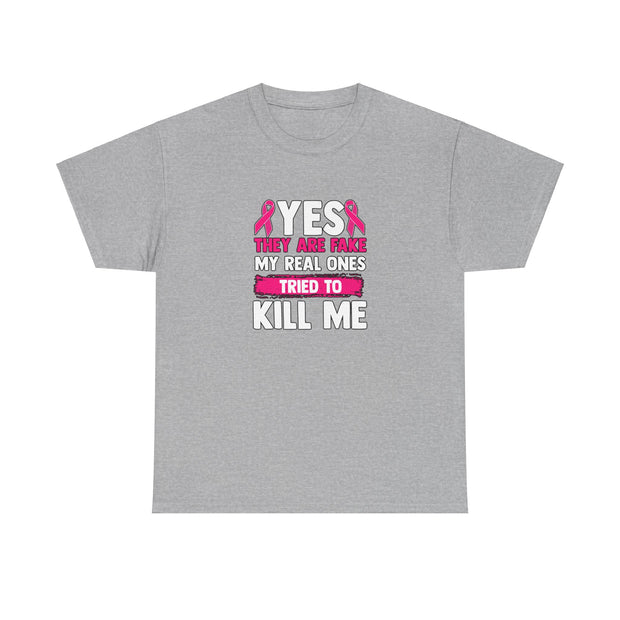 Breast Cancer Unisex Heavy Cotton Tee