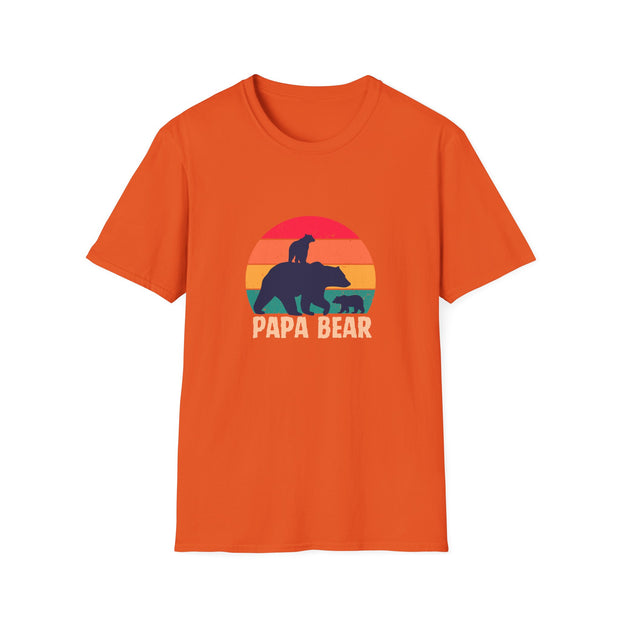 Papa Bear Unisex Softstyle T-Shirt