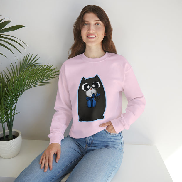 Christmas cat Unisex Heavy Blend™ Crewneck Sweatshirt