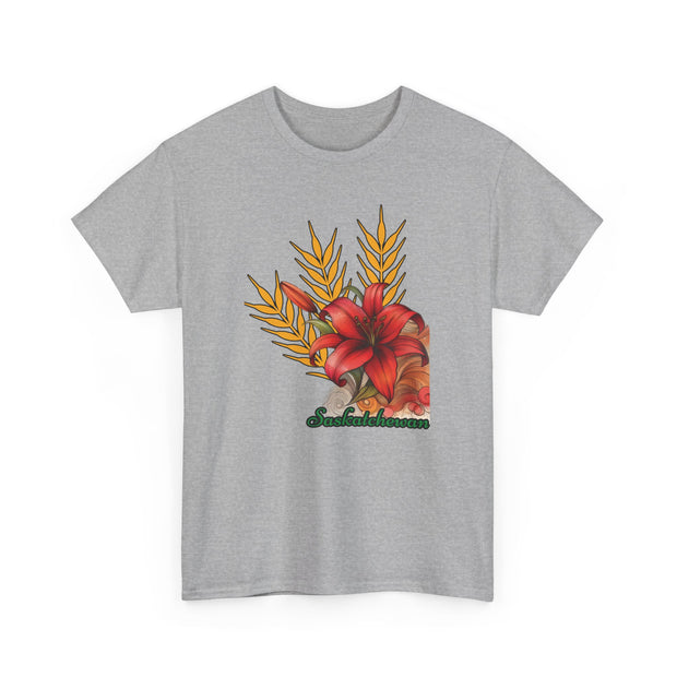 Saskatchewan Lily Unisex Heavy Cotton Tee