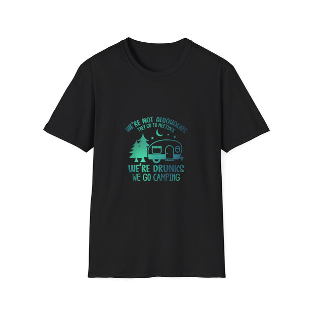 Camping Drunks Unisex Softstyle T-Shirt