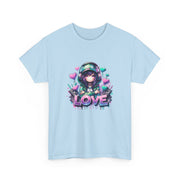 Graffiti Anime Girls Unisex Heavy Cotton Tee