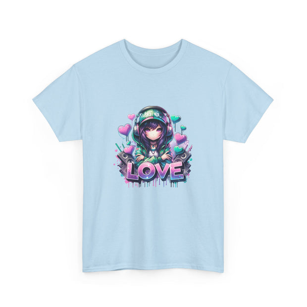 Graffiti Anime Girls Unisex Heavy Cotton Tee