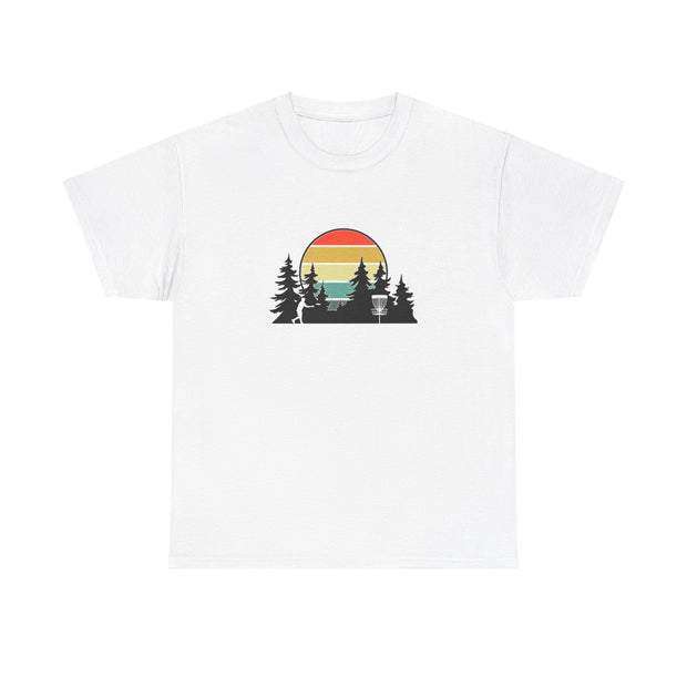 Retro Disc Golf Unisex Heavy Cotton Tee