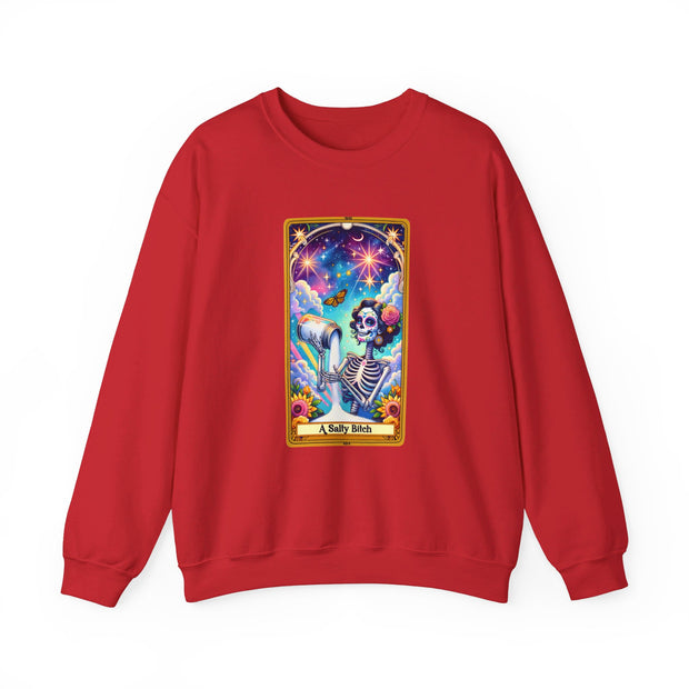 Salty Bitch Tarot Card Unisex Heavy Blend™ Crewneck Sweatshirt