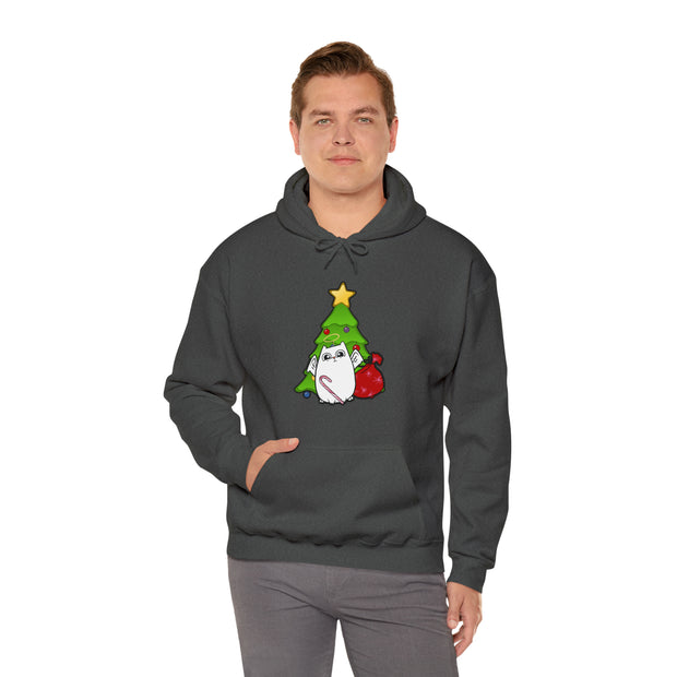Christmas cat Unisex Heavy Blend™ Hooded Sweatshirt