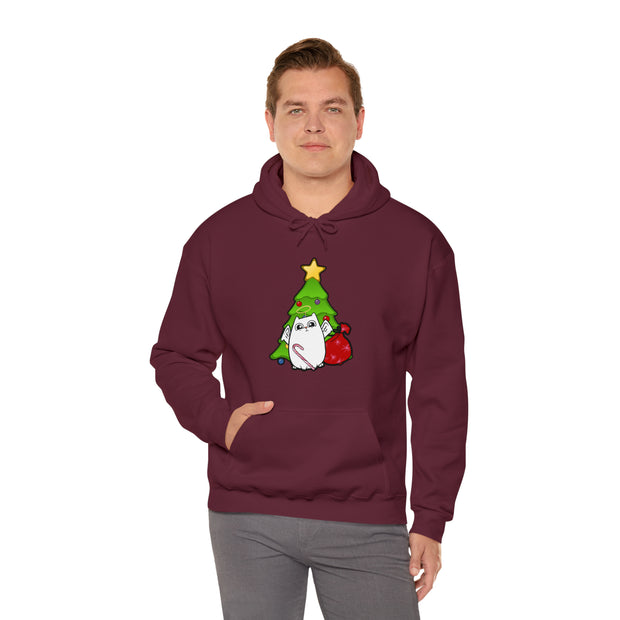 Christmas cat Unisex Heavy Blend™ Hooded Sweatshirt