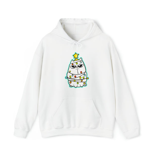 Christmas Cat Unisex Heavy Blend™ Hooded Sweatshirt
