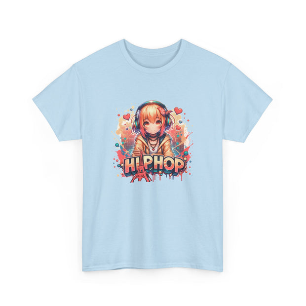 Graffiti Anime Girl Unisex Heavy Cotton Tee