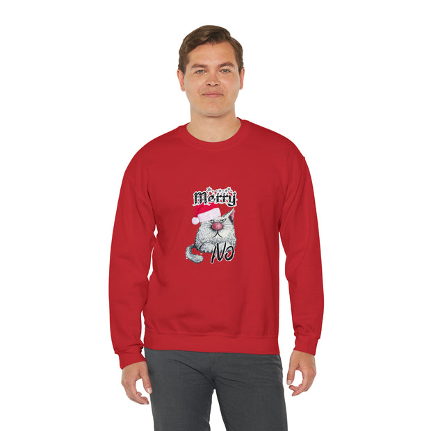 Christmas cat Unisex Heavy Blend™ Crewneck Sweatshirt