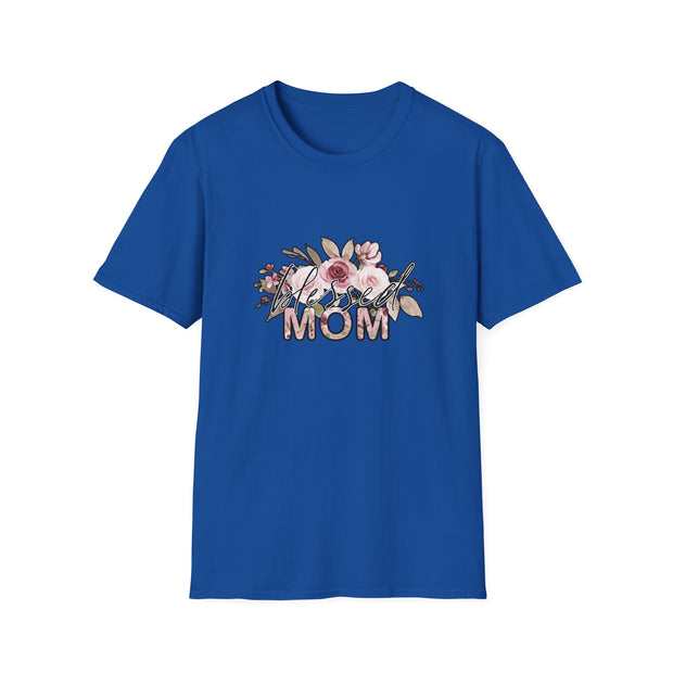 Mom Flowers Unisex Softstyle T-Shirt