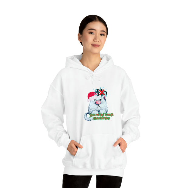 Christmas cat Unisex Heavy Blend™ Hooded Sweatshirt