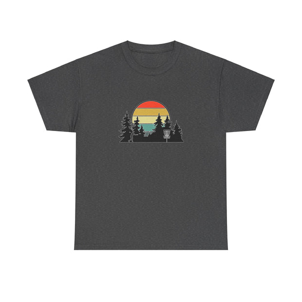 Retro Disc Golf Unisex Heavy Cotton Tee