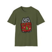 Christmas cat Unisex Softstyle T-Shirt