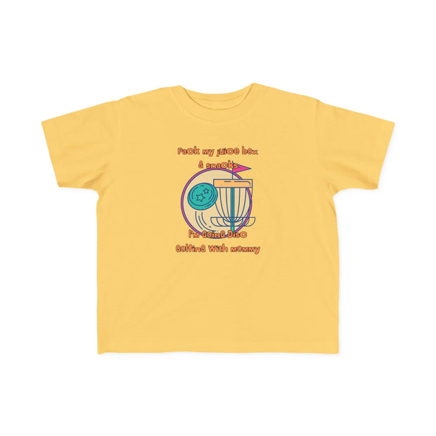 Disc Golf with Mommy Toddler's Fine Jersey Tee