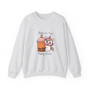Unicorn Boba Unisex Heavy Blend™ Crewneck Sweatshirt